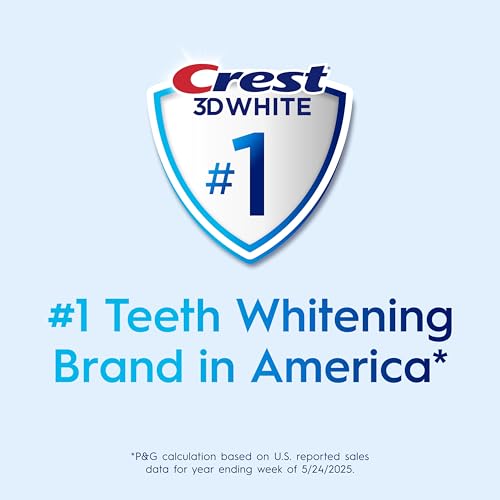 Crest 3D White Advanced Luminous Mint trusted brand badge.