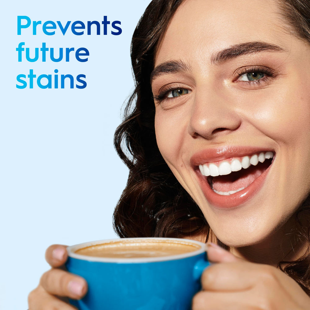 Crest 3D White Advanced Luminous Mint cavities protection implication.