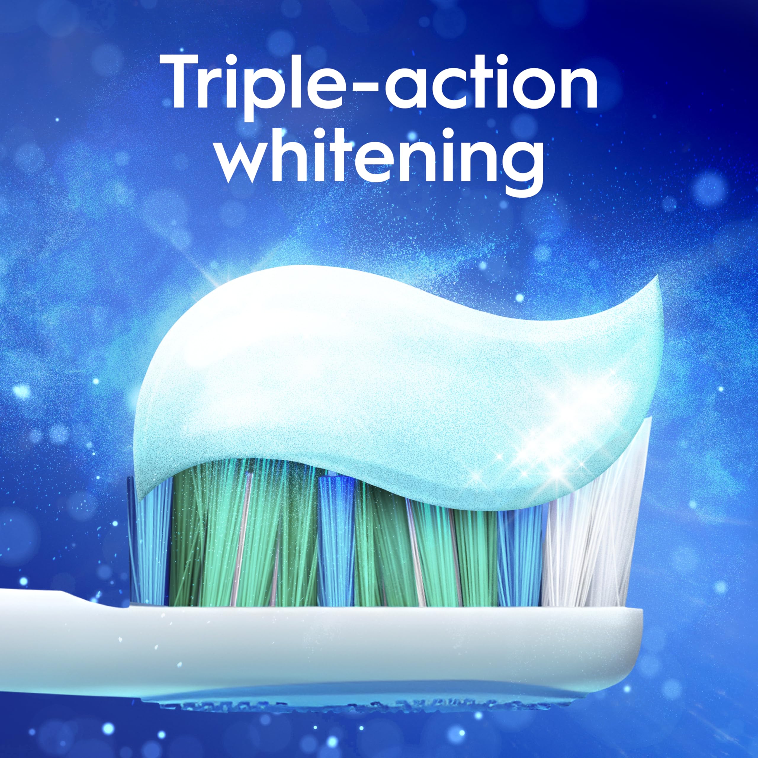 Crest 3D White Advanced Luminous Mint enamel strength concept.