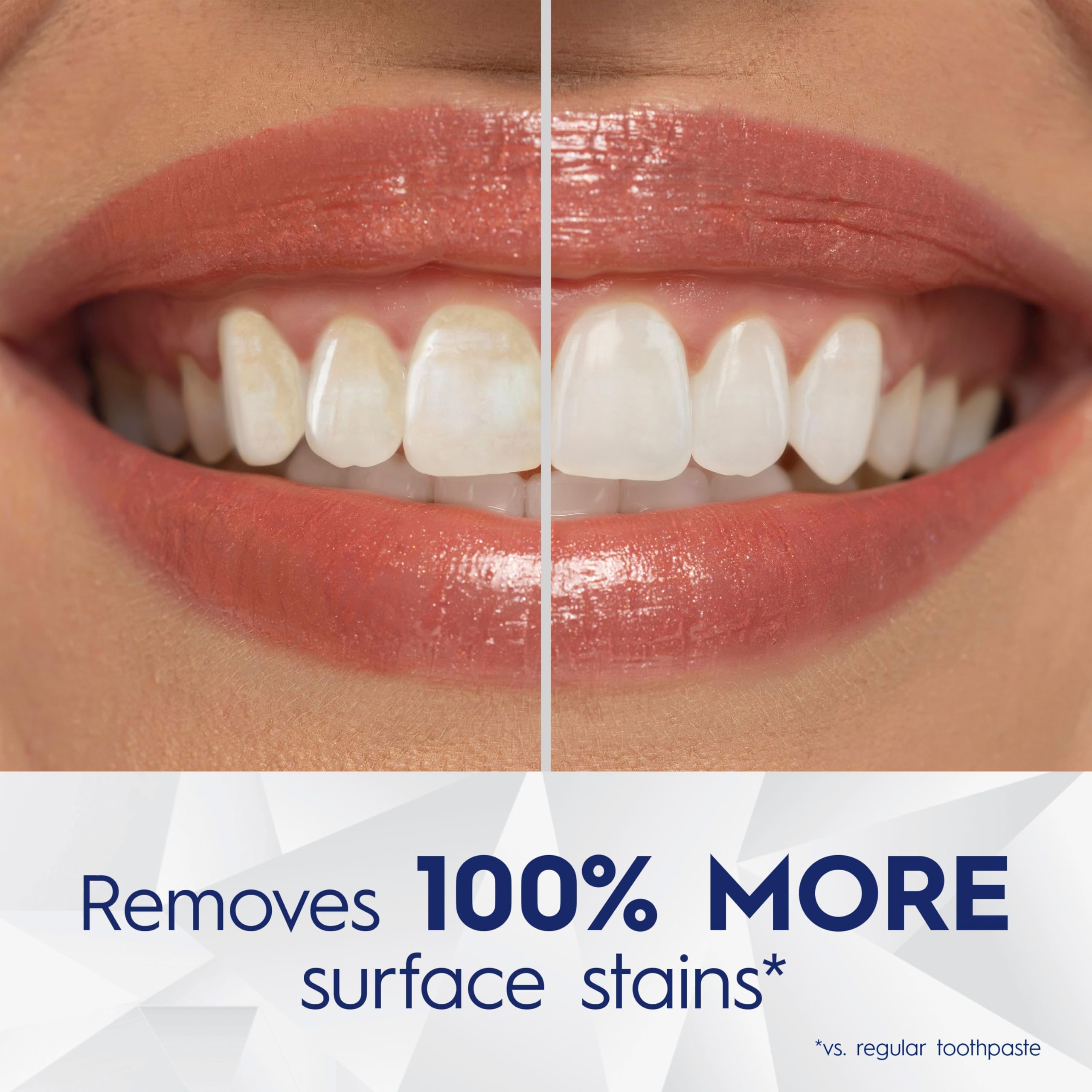 Crest 3D White Brilliance Blast on-brush paste application showing whitening action