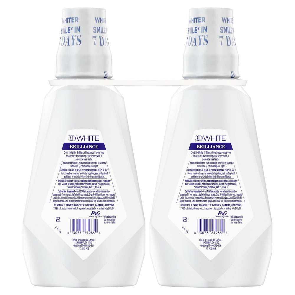 Travel-ready Crest 3D White Brilliance pack suited for daily use