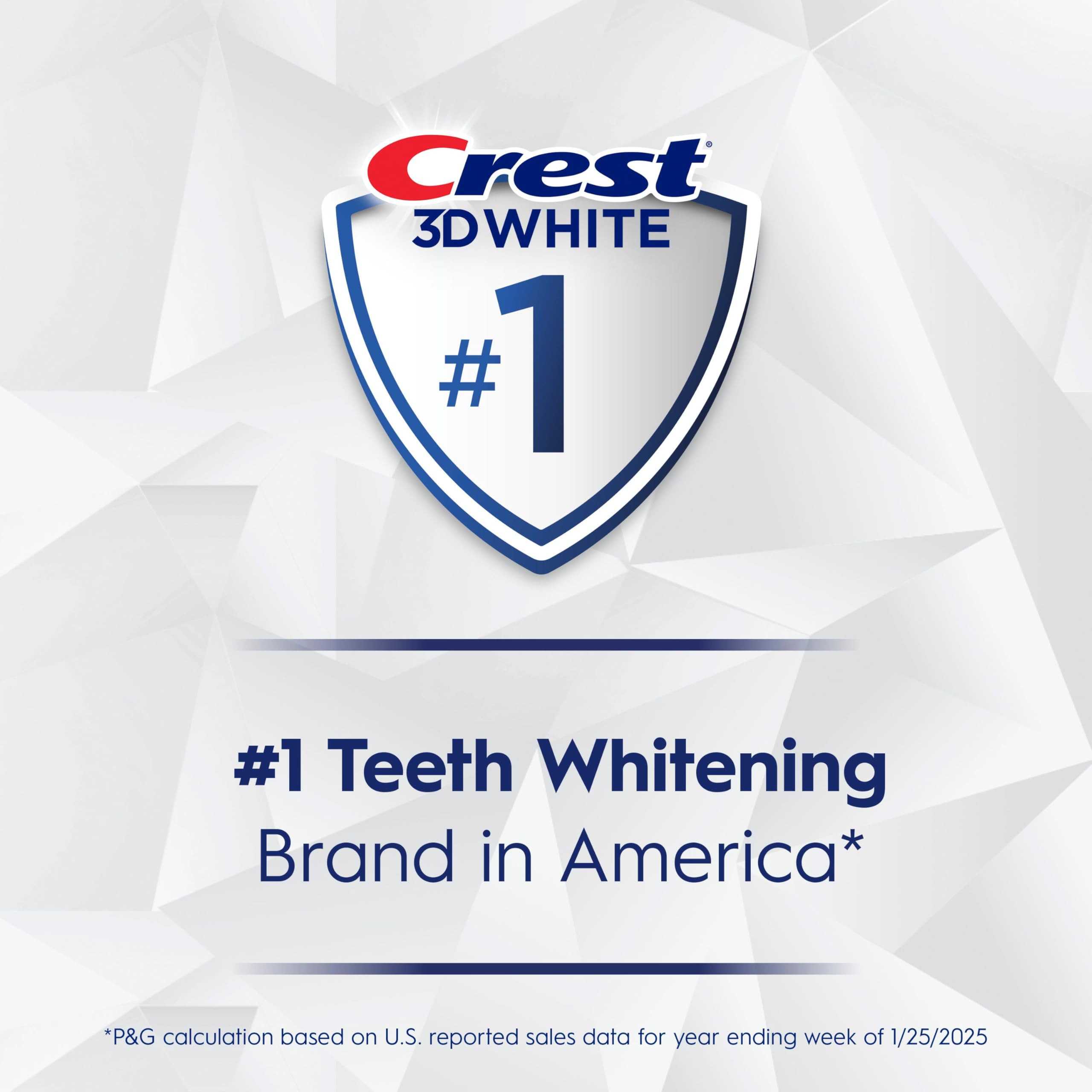 Crest 3D White Brilliance close-up shows removal of surface stains.