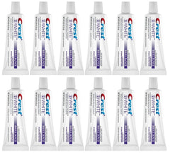 Crest 3D White Brilliance toothpaste tube with peppermint flavor for enamel protection.