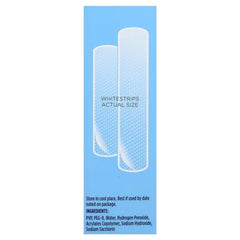 Crest 3D Whitestrips packaging front highlighting kit contents and value