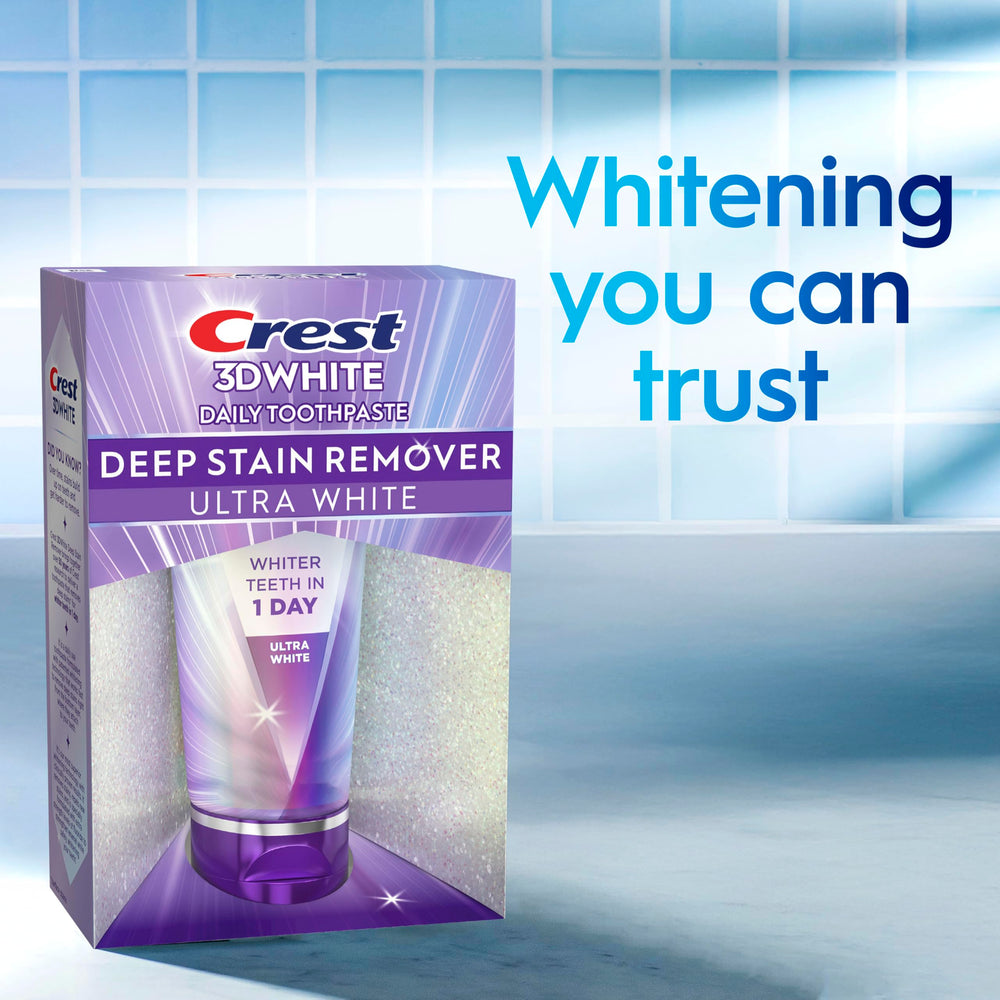 Crest 3D White Brilliance daily-use routine image showing easy brushing