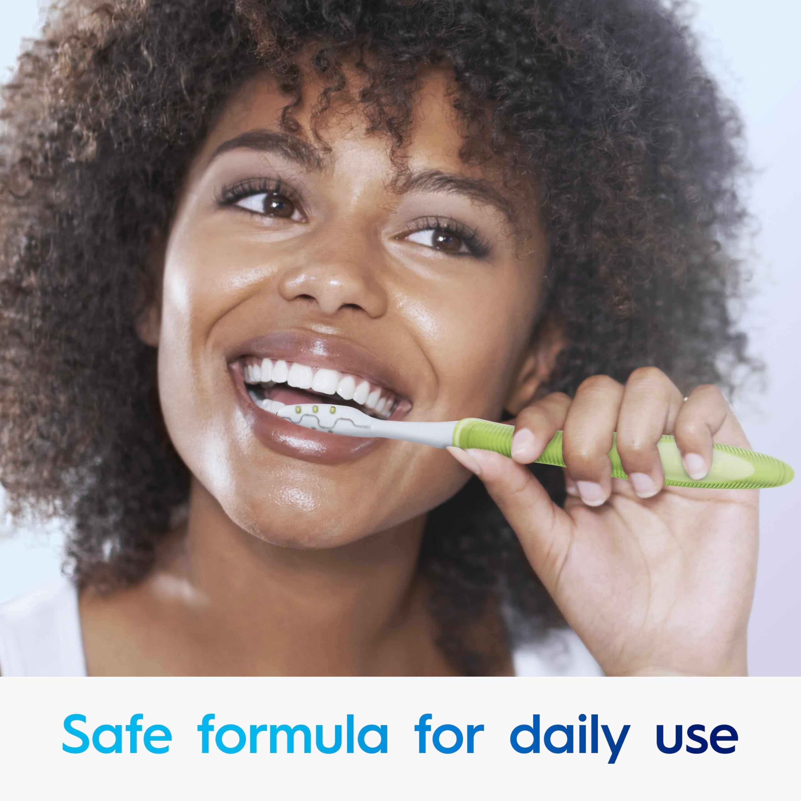 Crest 3DWhite toothpaste on bathroom shelf—enamel-strengthening formula supporting cavity-prevention awareness.