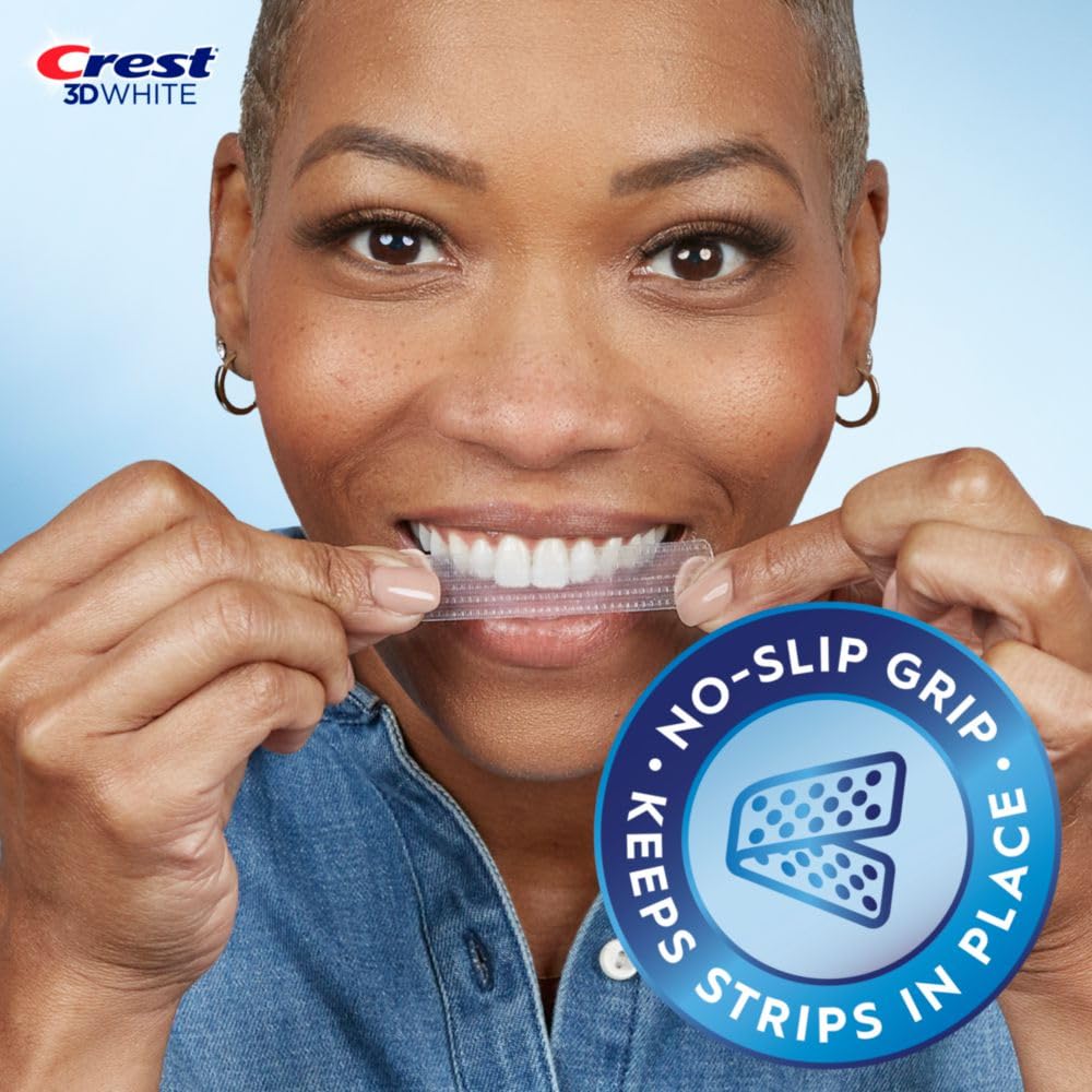 Crest 3D Whitestrips Age Renew Advanced Seal Technology for stay-put whitening.