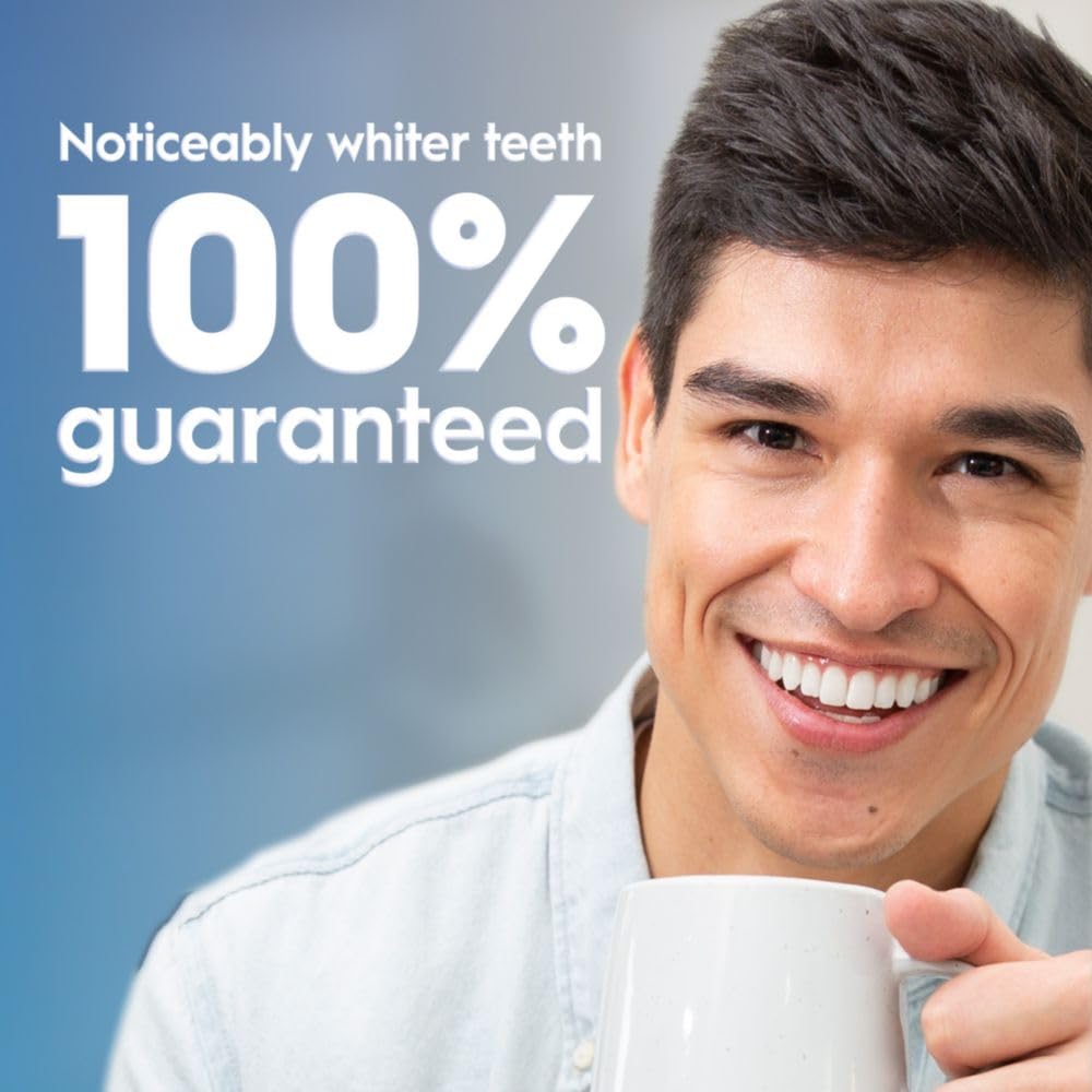 Crest LED light unit during use with everyday routines to boost whitening potential