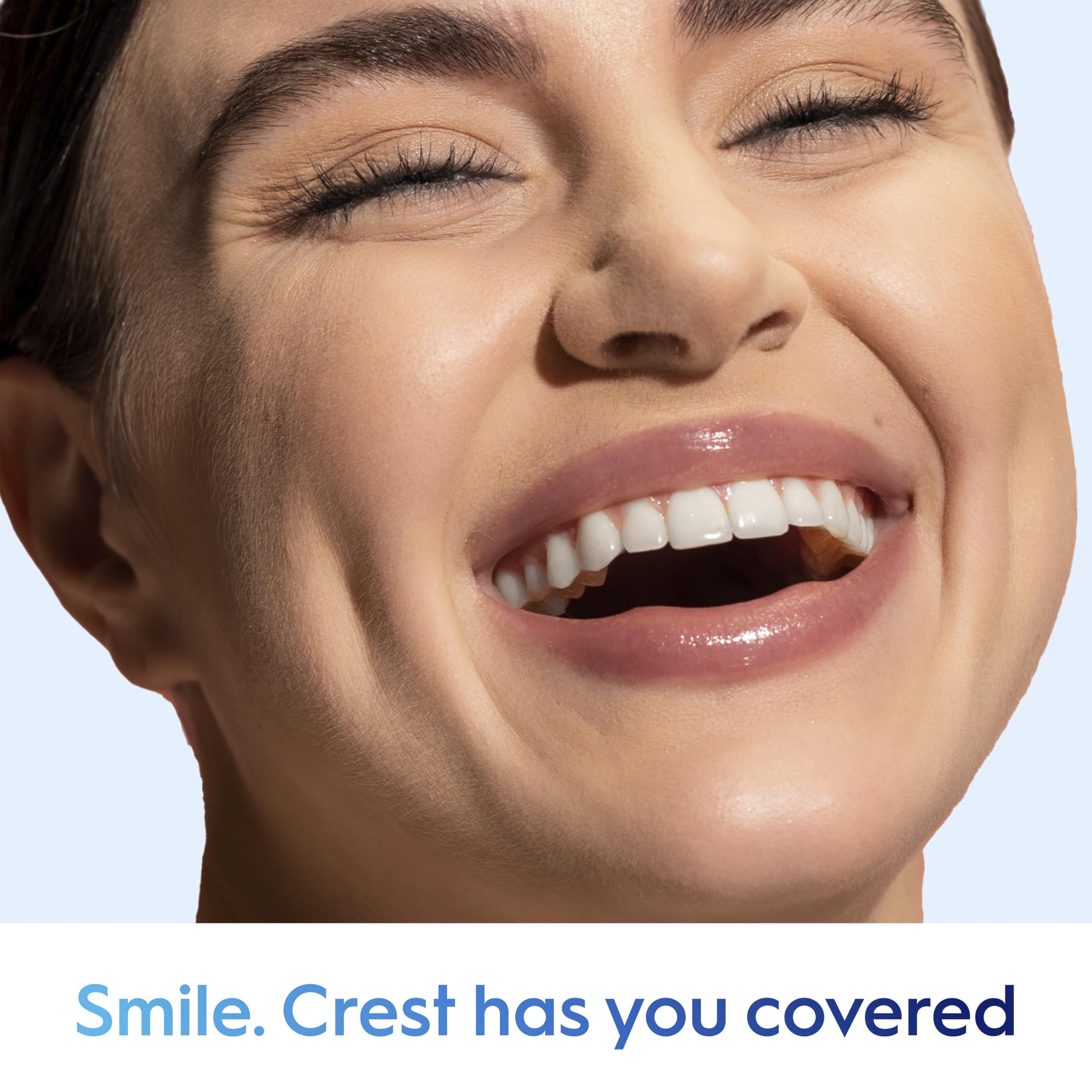 Spearmint flavor and fresh breath cue in Crest toothpaste
