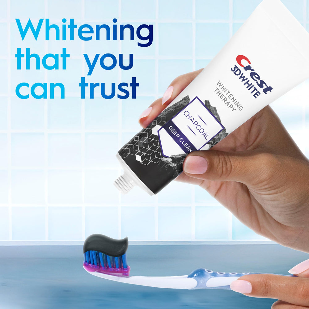 Crest Brushing Timer Visual suggests effective brushing duration guidance.