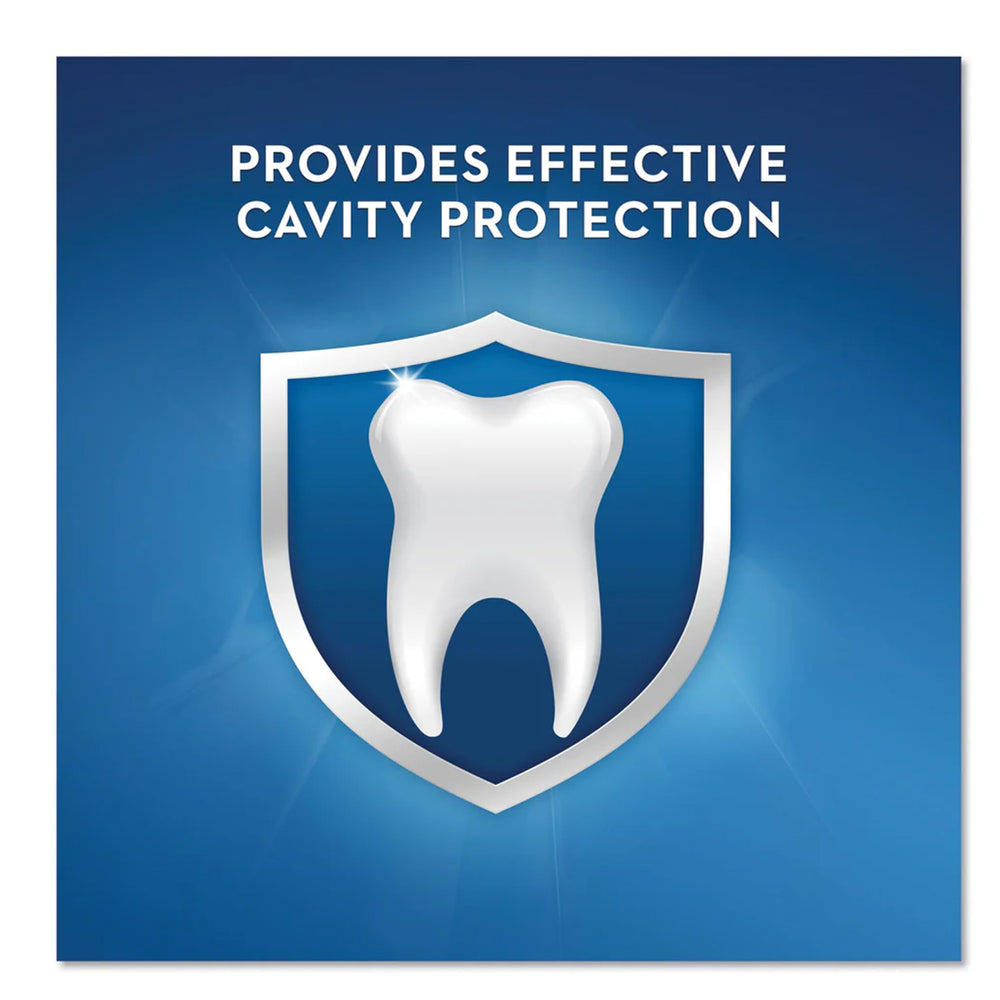 Crest enamel-friendly formula designed for gentle daily use