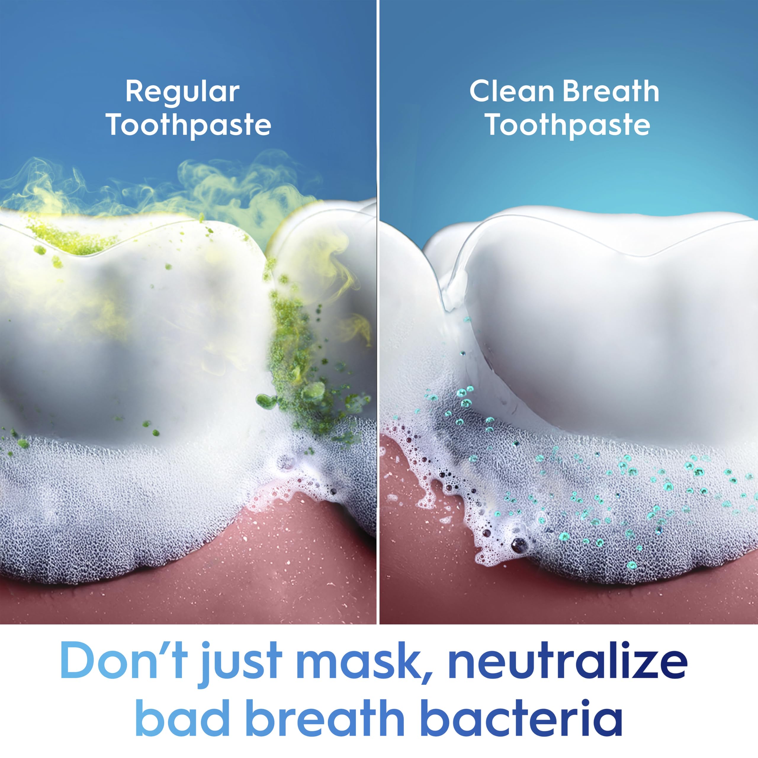 Crest brand leadership and long-lasting fresh breath features