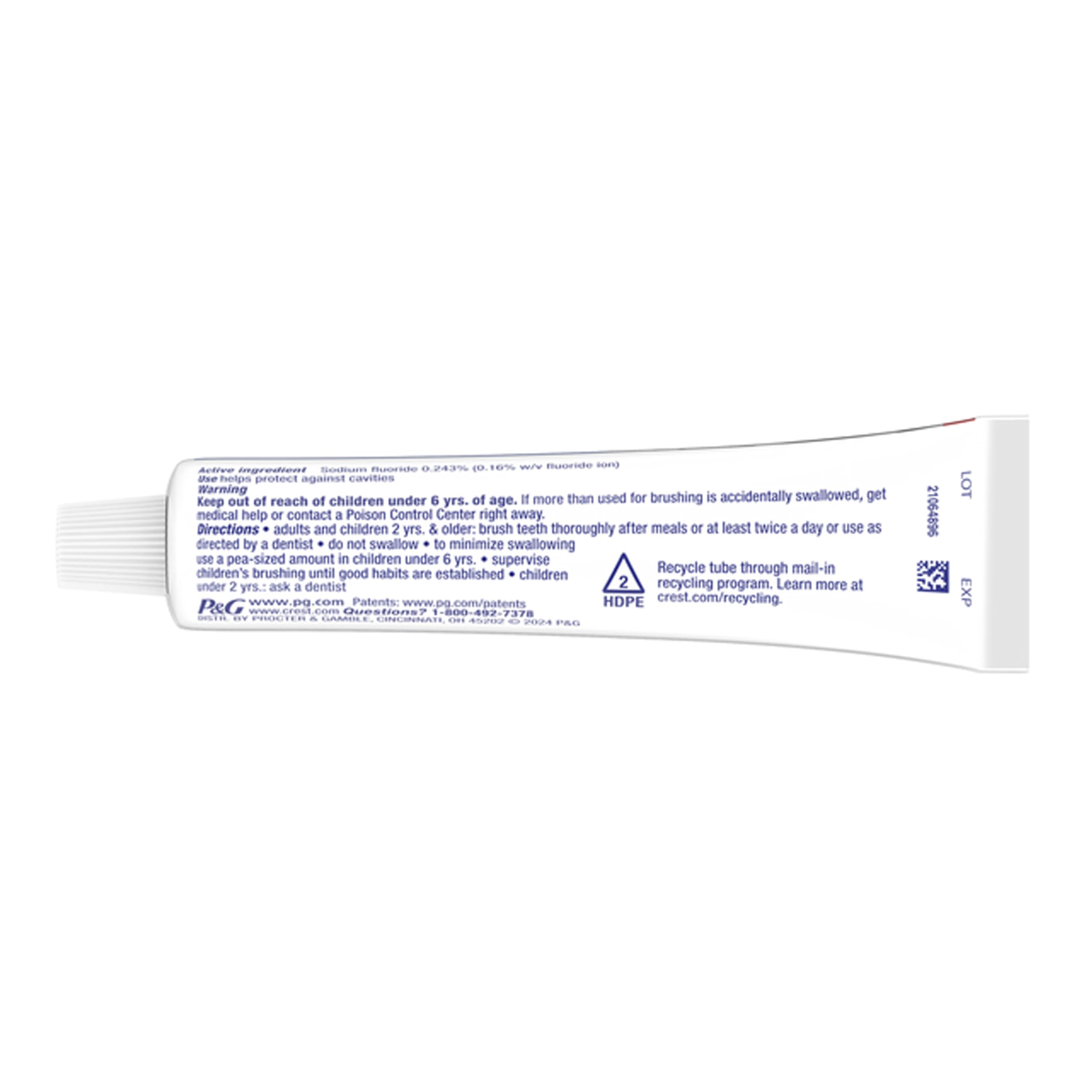 Crest fresh mint aroma during brushing for a cool, clean mouth