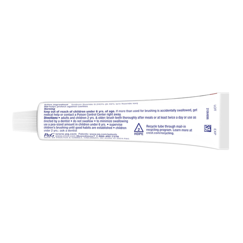 Crest fresh mint aroma during brushing for a cool, clean mouth