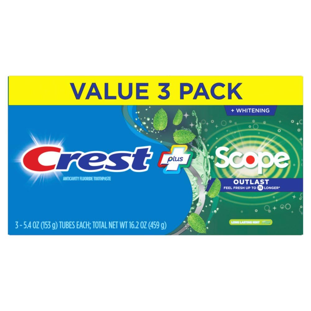 Crest mint scent swirl graphic evokes refreshing brushing sensation