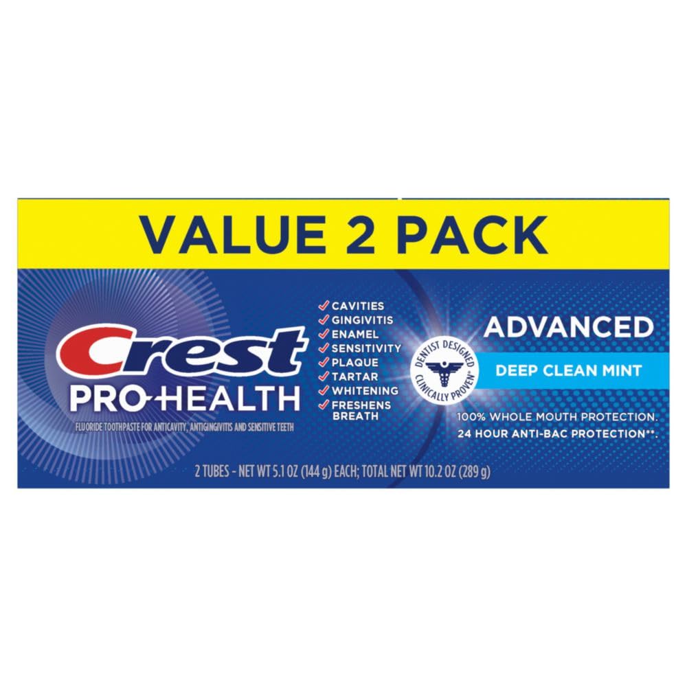 Crest Pro-Health Advanced Deep Clean Mint with mint freshness concept for oral care