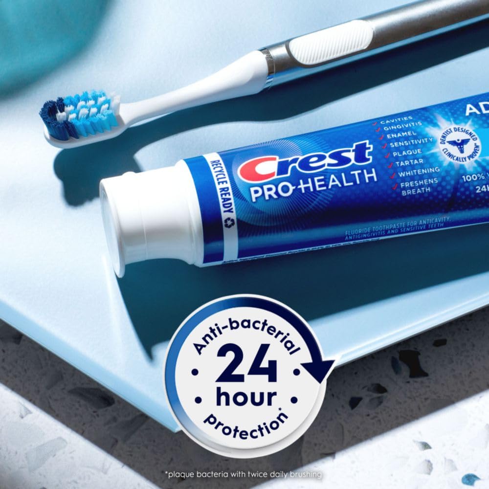 Crest Pro-Health Advanced Deep Clean Mint toothpaste tube packaging showing two-tube pack