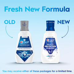 Close-up of Crest Pro-Health Advanced label highlighting whitening action
