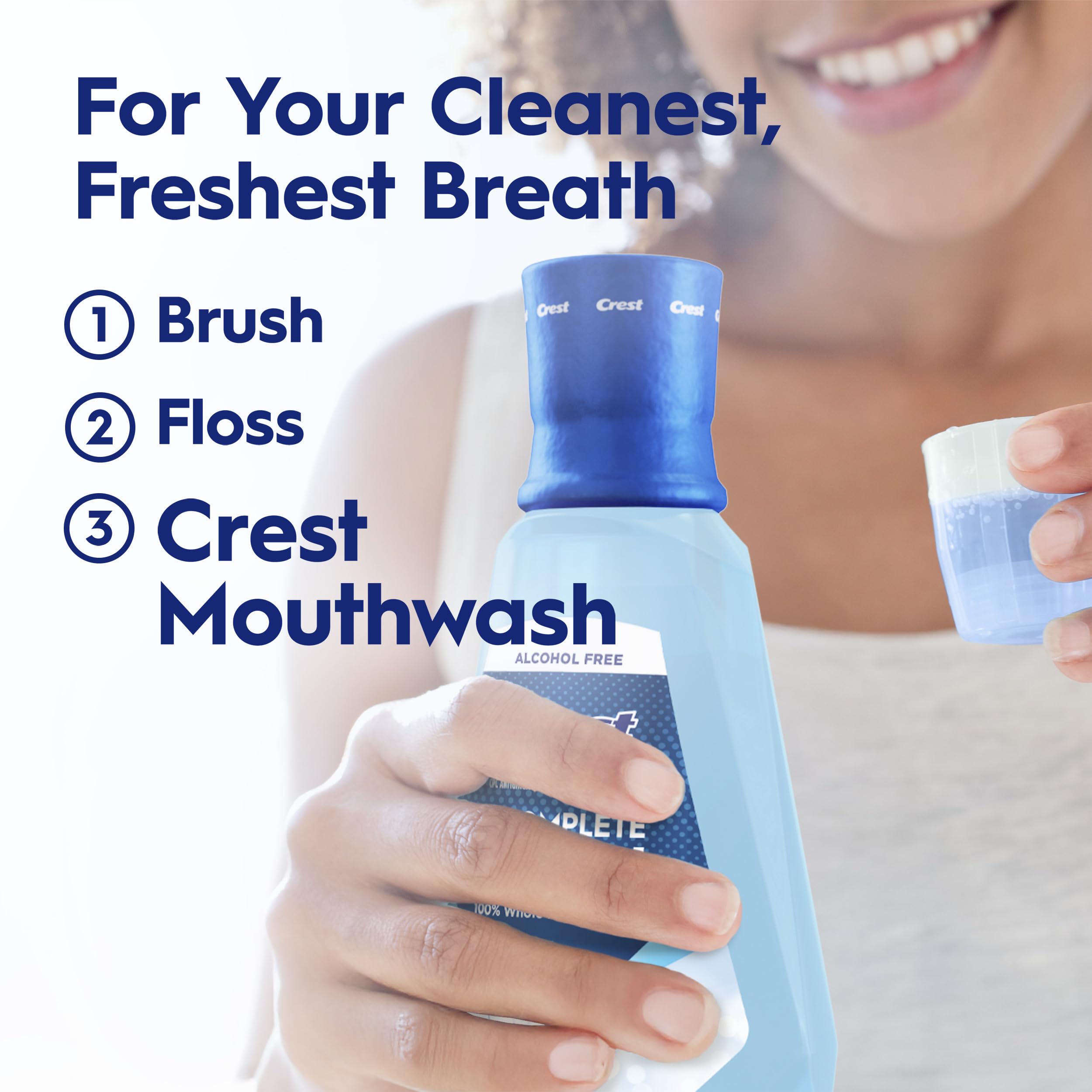 Crest Pro-Health Clean Mint Mouthwash four-pack box signals value and convenience.