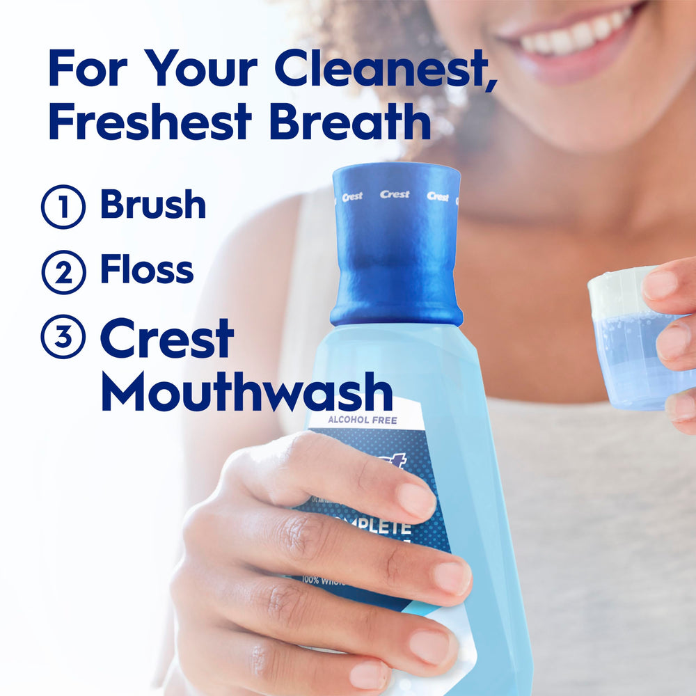 Crest Pro-Health Clean Mint Mouthwash four-pack box signals value and convenience.