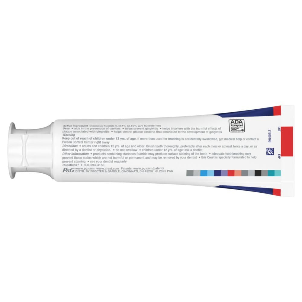 Crest Pro-Health Gum Detoxify Deep Clean tube promotes overall gum and enamel protection.