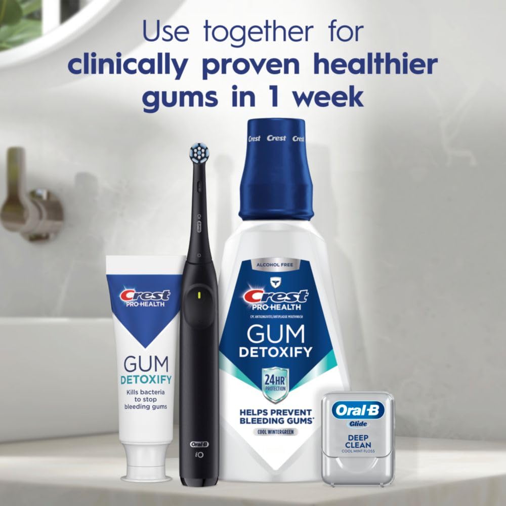 Crest Pro-Health Gum Detoxify packaging image emphasizes clinically proven gum protection.