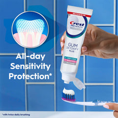 Crest Gum Detoxify Plus pack shot highlighting value and convenience