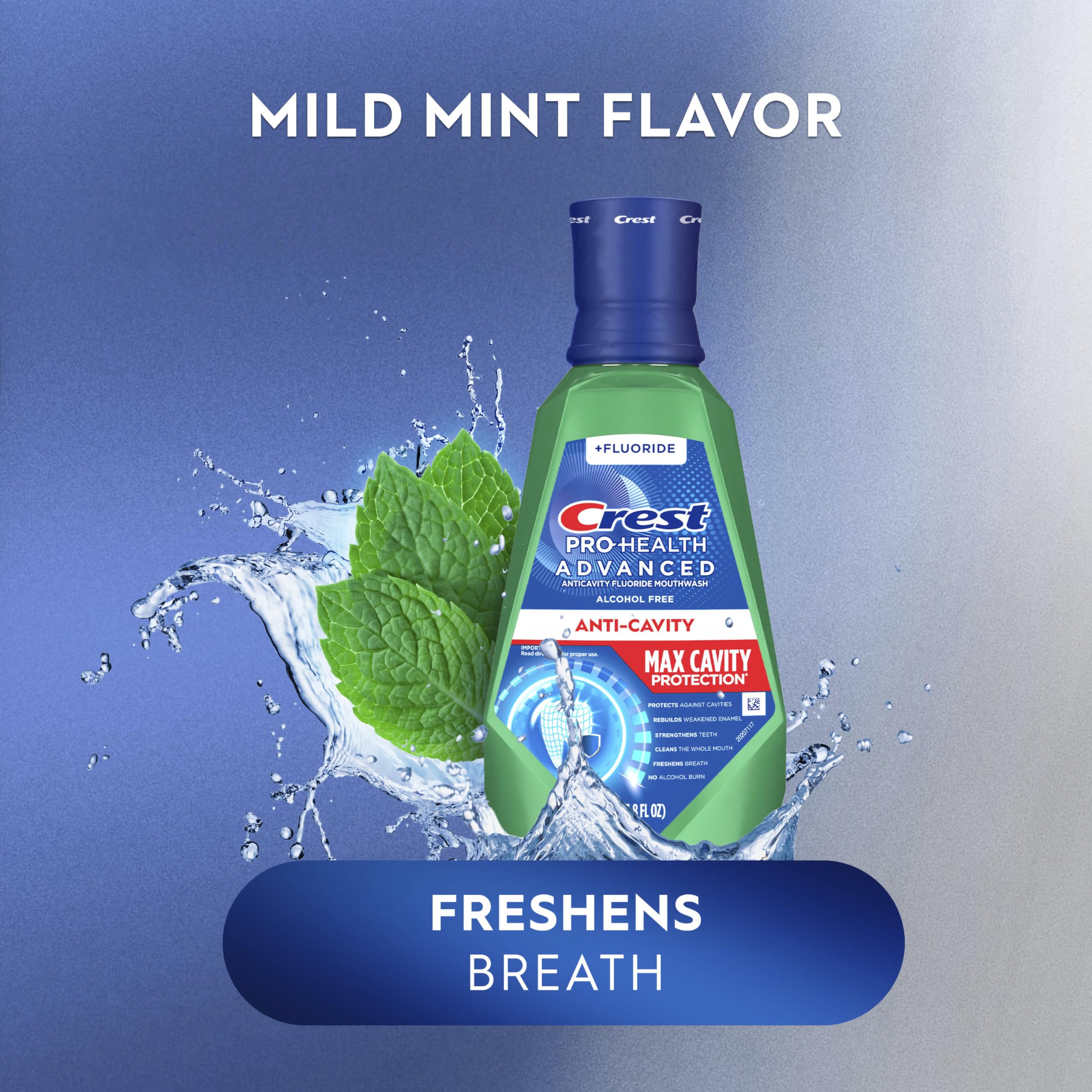 Crest Pro-Health anti-cavity fluoride formula shown on label.