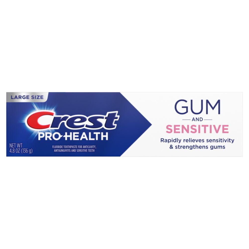 Back-of-tube details of Crest Pro-Health formula and usage directions.