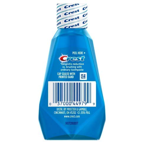 Crest Pro-Health travel kit with mint rinse for gym bags and offices.
