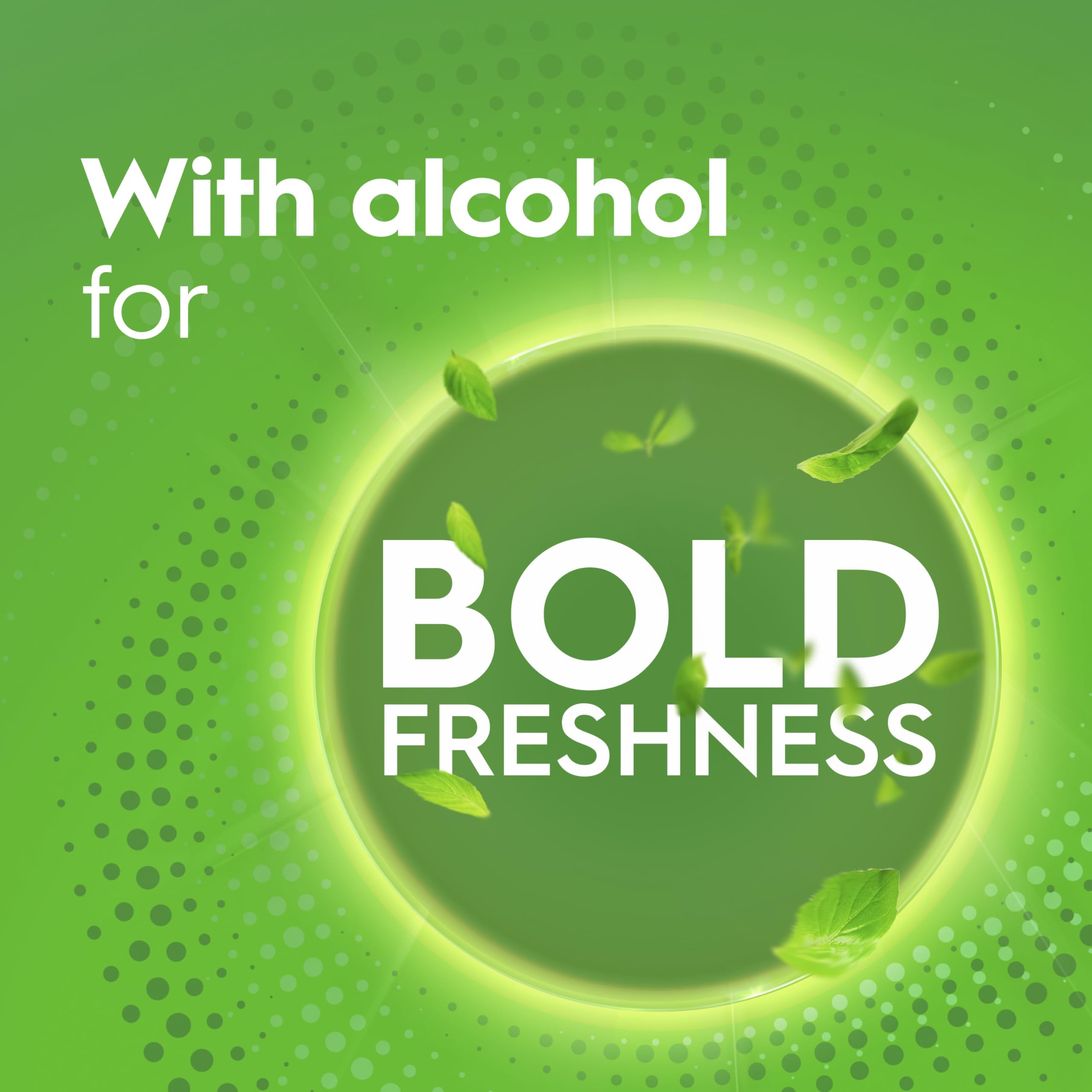 Crest Scope Classic mint flavor bottle communicates a refreshing taste.