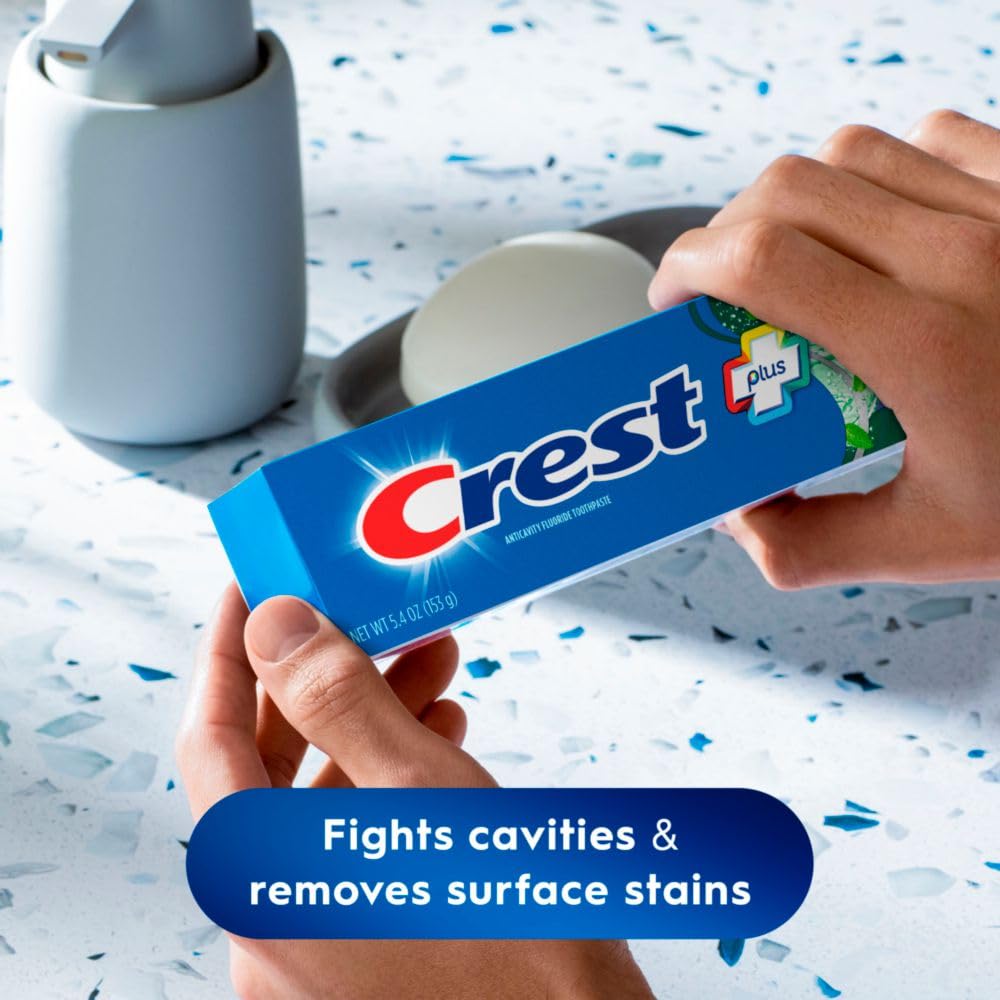 Crest Scope freshness graphic suggests breath stays fresh longer after brushing