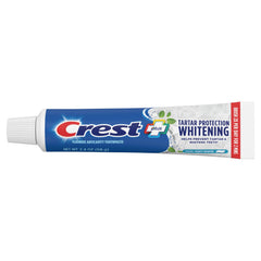 Front view of Crest toothpaste box for easy home oral care.