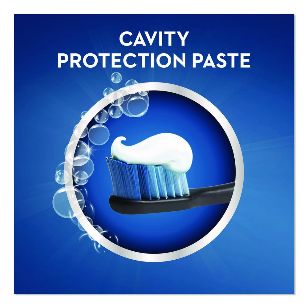 Crest travel-size toothpaste purse and desk-ready design fits on-the-go routines.