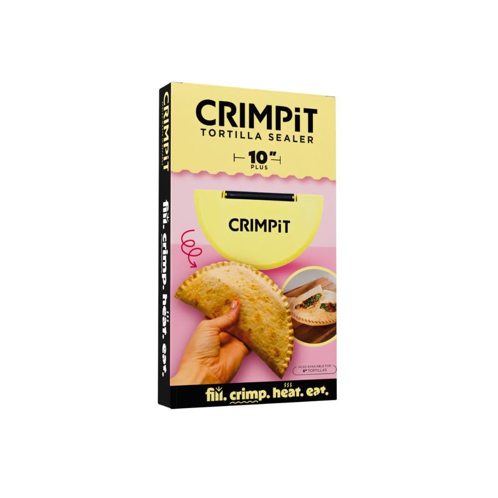 Two included sizes provide versatile tortilla options with CRIMPiT.