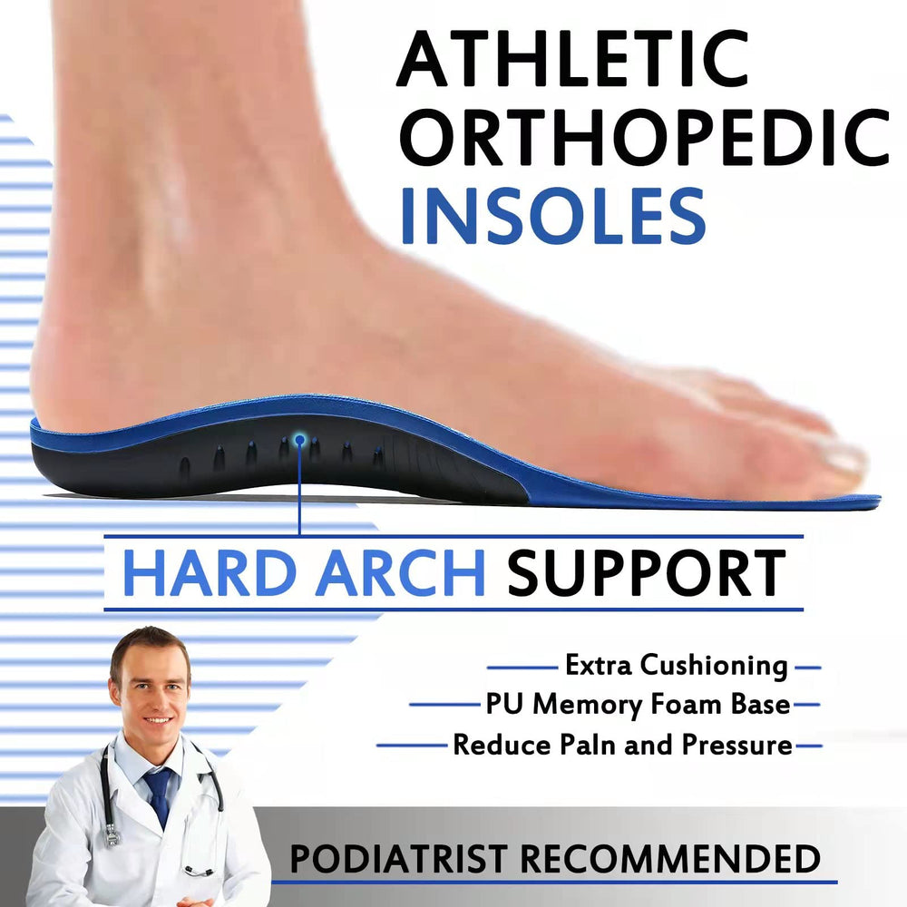 Crinova insoles featuring a semi-rigid heel pad for stability