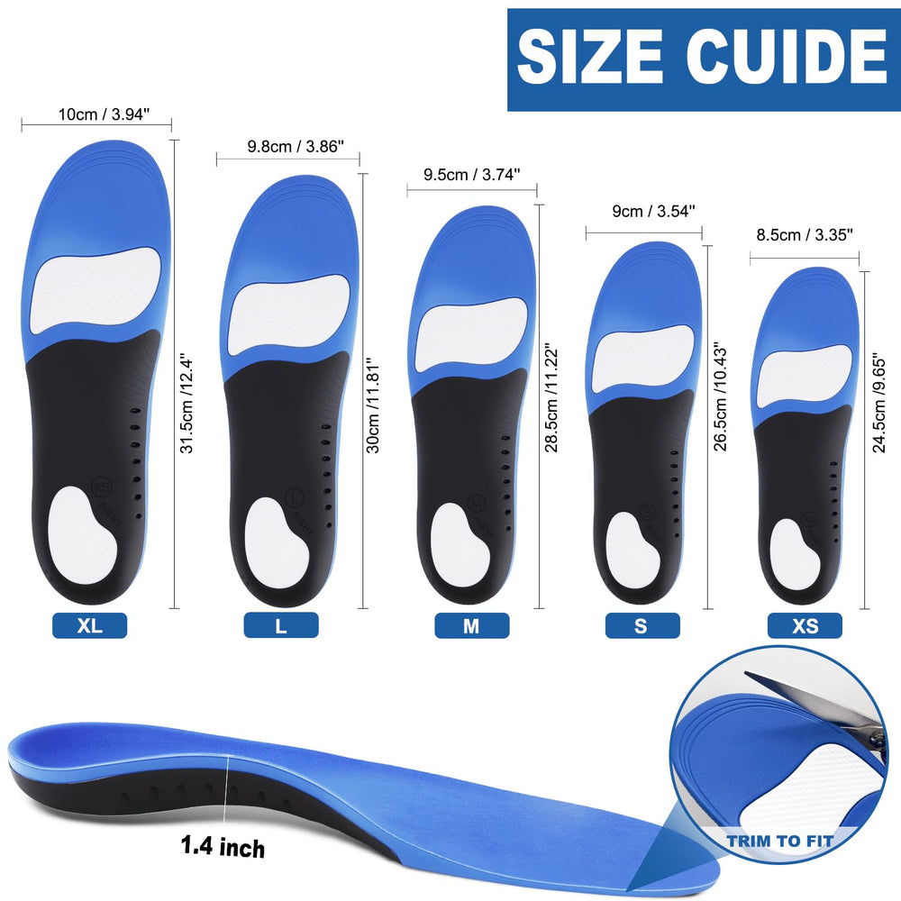 Crinova insoles fitting multiple shoe types for versatility