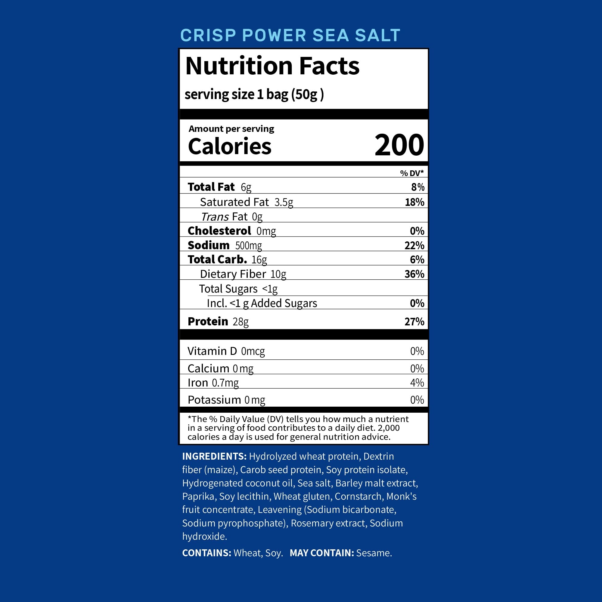 Close-up of CRISP POWER Protein Pretzels texture highlighting crispness