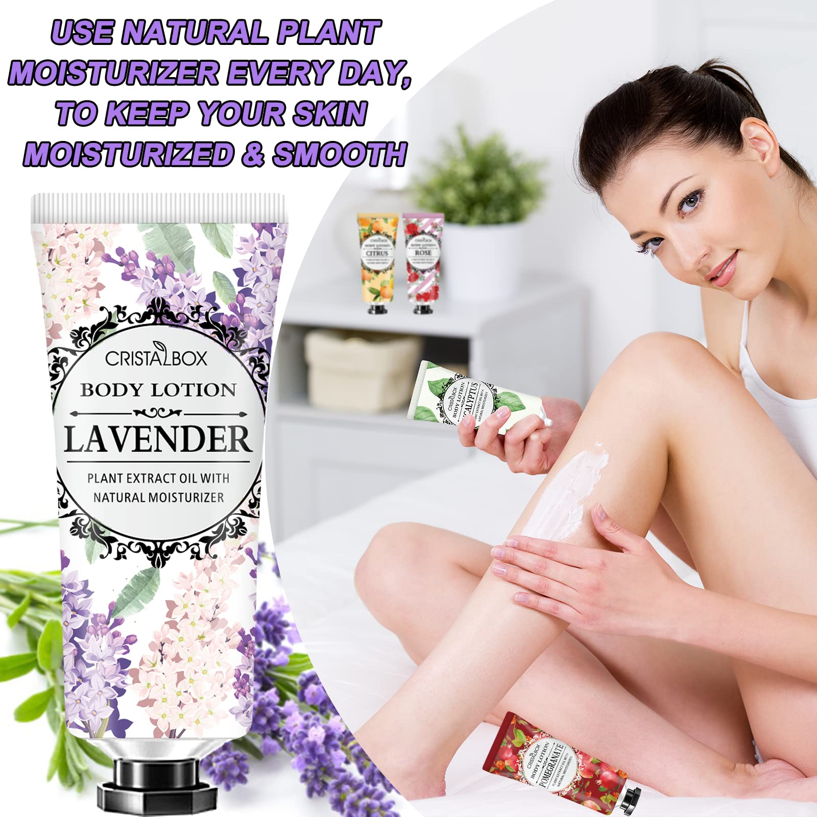 CRISTALBOX cherry blossoms lotion with floral scent and smooth skin