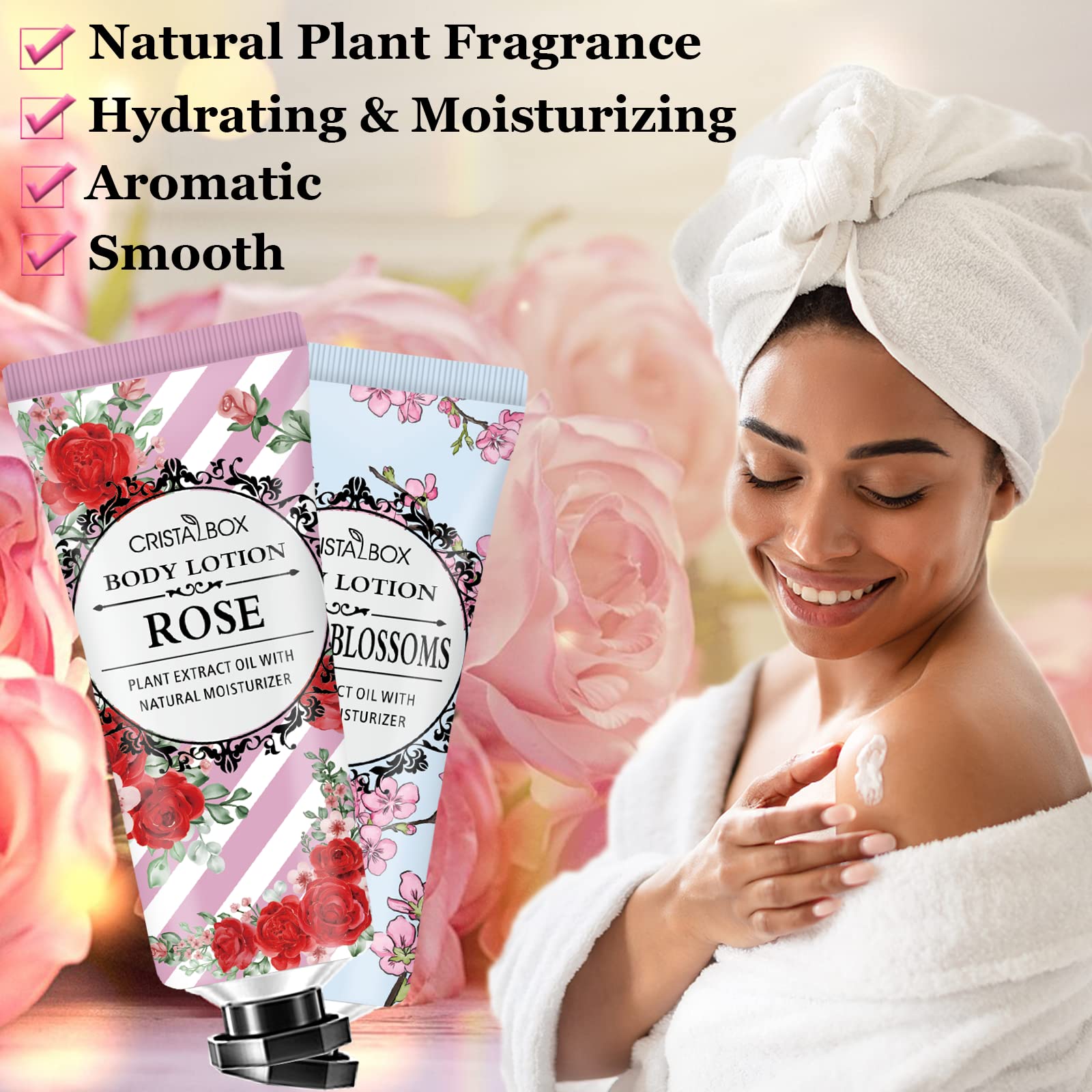 CRISTALBOX eucalyptus lotion offering spa-like aroma and quick absorption