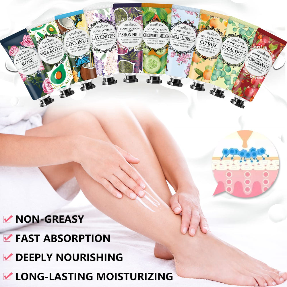 CRISTALBOX pomegranate lotion featuring plant extracts for all skin types