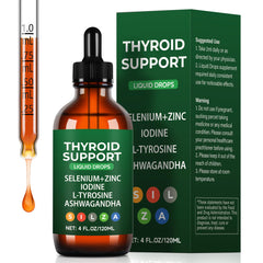 Crobirware thyroid support liquid drops bottle ready for quick daily use