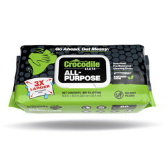 Crocodile Cloth all-purpose wipes pack front view for quick home cleaning