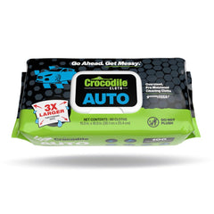 Crocodile Cloth auto wipes pack front view for heavy-duty automotive cleaning