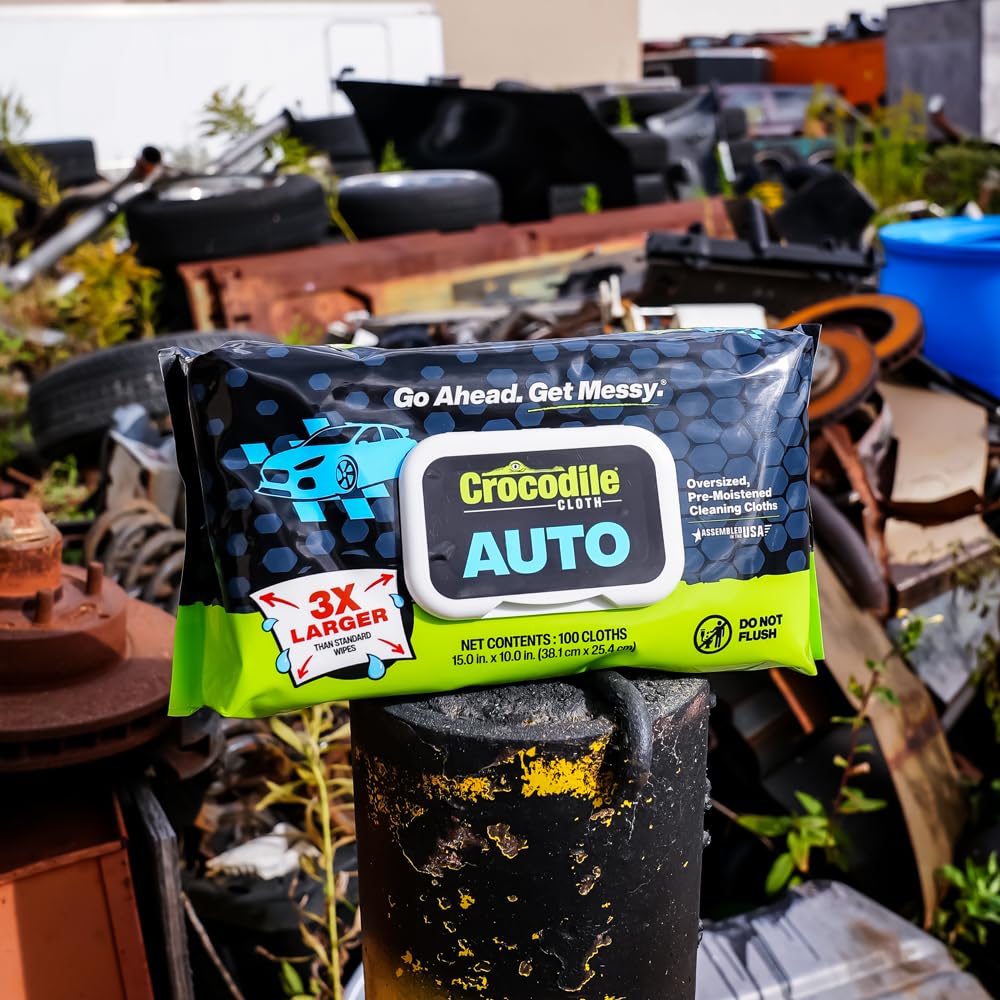 Crocodile Cloth wipe pack stored in workshop for quick cleanups