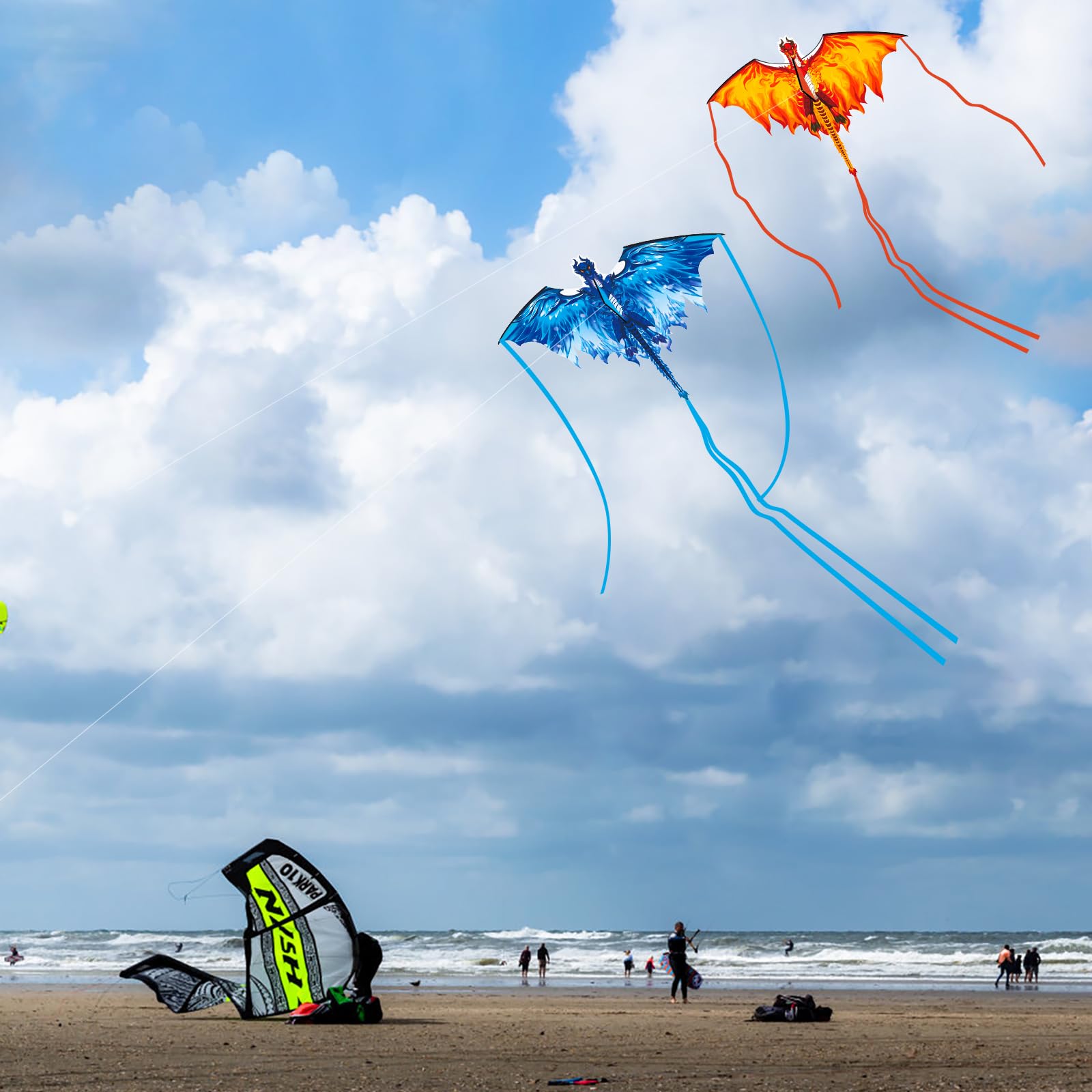 Crogift Dragon Kite folds into an 18-inch pack for travel