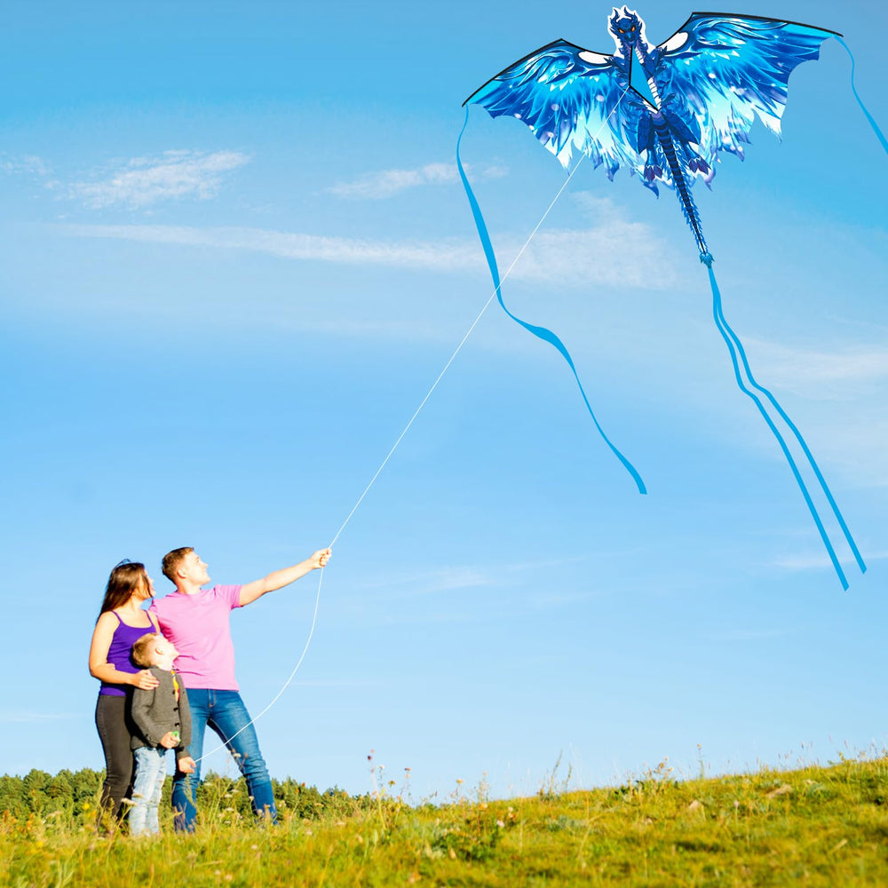Crogift Dragon Kite flies in light winds for beginner-friendly fun