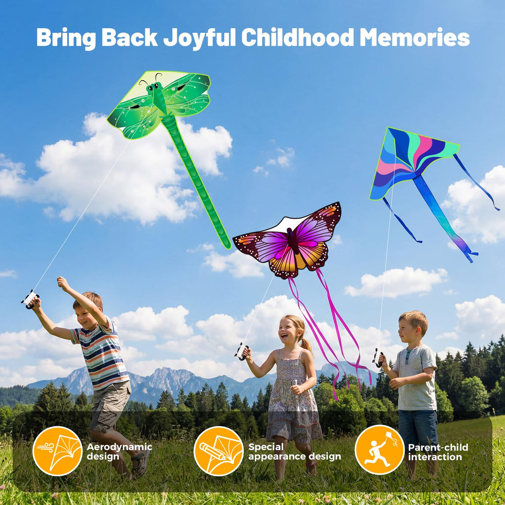 Crogift family enjoying a sunny kite day at the park.