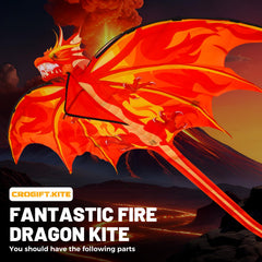 CroGift Snake Kite Large glides with striking color.