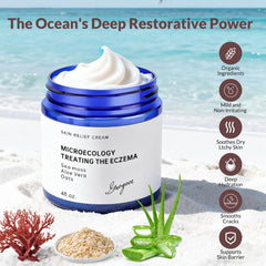 Crogooe cream texture closeup highlighting lightweight, quick-absorbing hydration
